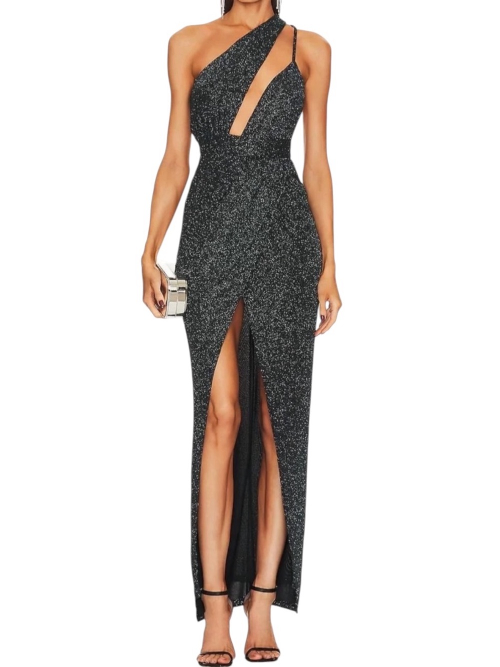 Michael Costello Jacoub Gown In Black